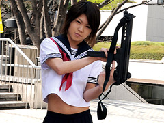 【かのん動画】KANON-女装少年があの名作に！？セーラー服と機関銃♪-ゲイ