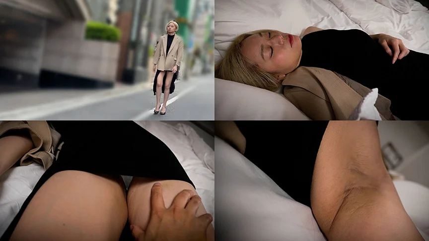 金髪のスタイルの良い女を○らせて中出しセックス