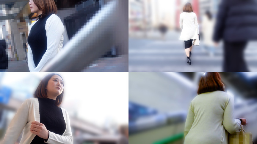 痴○電車＃054 美形・美巨乳な柔肌OL 画像1