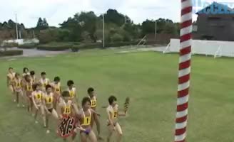 ドピュっ!男だらけの大運動会シリーズ作品: 男だらけの大運動会2(開会式~第一競技 第1レース)