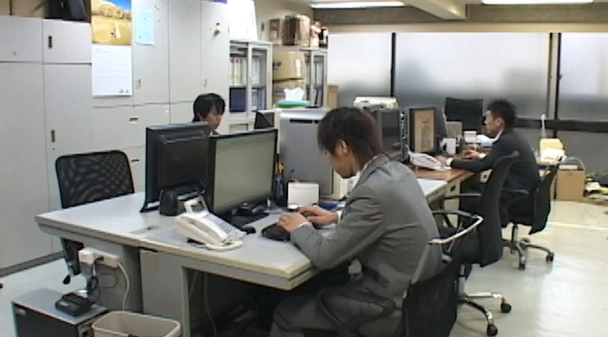 時を止めて会社の若い男達を犯す