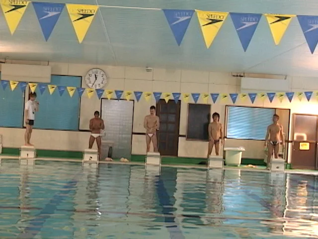 男だらけの水泳大会！ 第二競技＆ガタイ系競パンSEX！