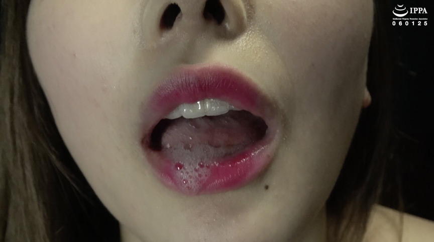 蘭々チャンがベロベロに顔を舐めて大量の唾垂らし責め 画像2