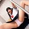 女子○生 パンチラダンスvs全裸ダンス挑発