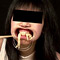 開口で食事06