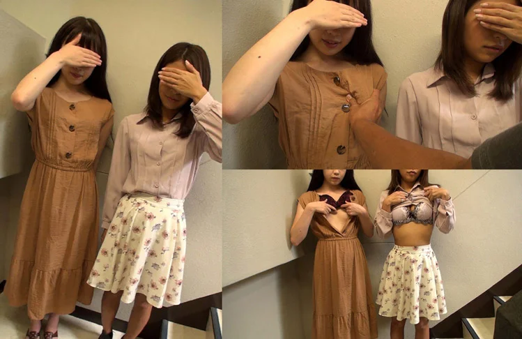 個撮）仲良し女子大●生！初めての恥ずかしダブルフェラ