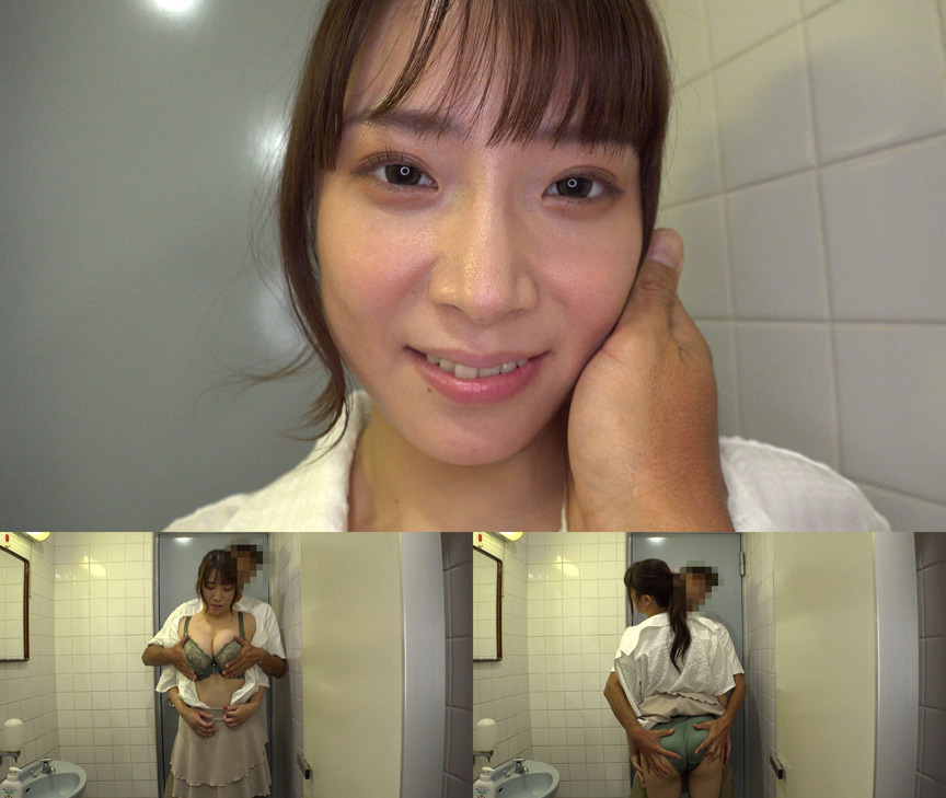 個撮）Gカップ清楚系おネエさんのフェラギャップ 画像1