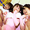 Aカップびっち3人組が校内を占拠！！