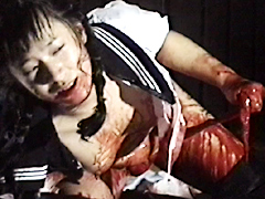 【エロ動画】女腹切り作品集1 女学生・腹切りのSM凌辱エロ画像