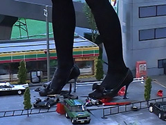 【エロ動画】巨大娘襲来2のシコれるエロ画像