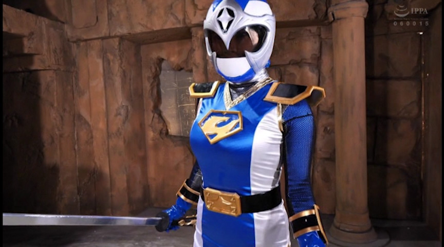 聖忍戦隊カゲレンジャー カゲブルー 淫蟲種付け地獄 1枚目