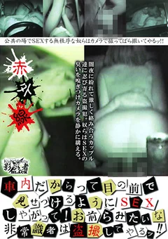 車内だからって見せつけるようにSEXしやがって！