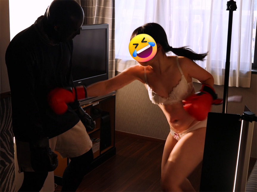 ビビり悲鳴身近OLに色んな姿勢で腹パンチSMそして格闘 画像9