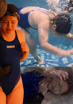 競泳水着で凶悪腹パンチバチボコイラマチオと水中潜水訓練地獄