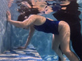 競泳水着で凶悪腹パンチバチボコイラマチオと水中潜水 画像23