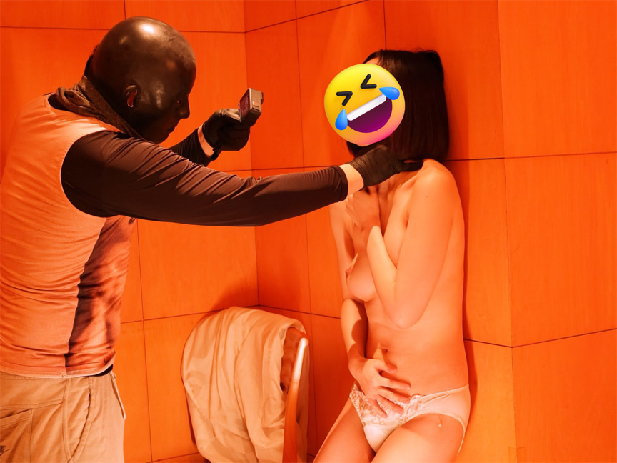 反応最高美陥没Fカップ乳美人腹パンチ女体耐久テスト 画像5