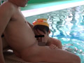 夏休み水泳教室スク水日焼け少女わいせつ映像 サンプル画像2
