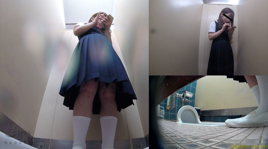 学校管理人による旧校舎和式トイレ美少女盗撮投稿映像