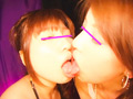 レズキス&Wフェラ えげつないフェラチオでイカされる! サンプル画像 7