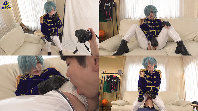 男装コスプレイヤーの未開発デカクリま○こを舐め堕とし 画像1