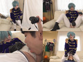 男装コスプレイヤーの未開発デカクリま○こを舐め堕とし 画像1
