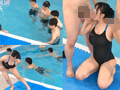 『巨乳の競泳水着女子限定！男子部員たちを射精させたら賞金GET！』Jパイ爆乳女子部員が男子部員たちのお悩みチ◯ポを解決ヌキヌキ！国宝級のムチエロボディにノンストップ中出し乱交7射精♪【街角素人モニタリング♯るみか♯水泳部】