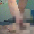 M男を踏んで乳首舐め手コキをしてもらいました…。