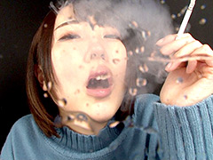 【妄想族】主観 タバコ美女 煙 ヤニベロ ドS淫語浴び手コキの無料エロ動画