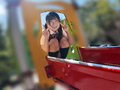 夏休み日焼けあとが残るかなちゃんとごっくんプール教室 画像2