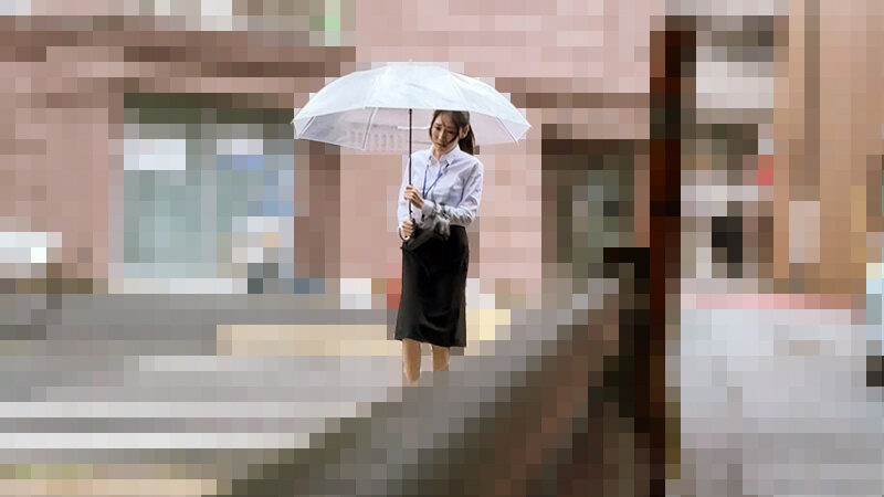 24時間居座り集団中出し○○○09 美人OL巨乳Rさん 画像1