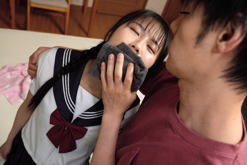 尾行わいせつ 三つ編み貧乳パイパン少●あおちゃん 画像16