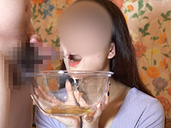 【飲尿・全飲み】初めての飲尿を楽しんでくれるお姉さん！ 黄色い小便をゴクゴク音を立てながら完飲！ その後Hも｜涙目チャレンジ！｜｜namidame-0034