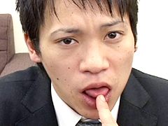日常的勃起妄想。「お前にヤラれたい…」「商談前の部長と新卒社員」