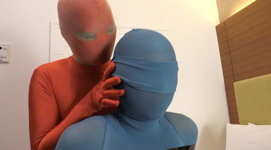 ZENTAI GIRL ENCASEMENT HAND JOB