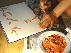 【エロ動画】ウンチでアートする奥様のスカトロエロ画像