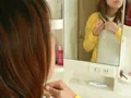 鏡中の惨めな痴態面