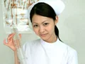 黒髪ナース羞恥の黄金水