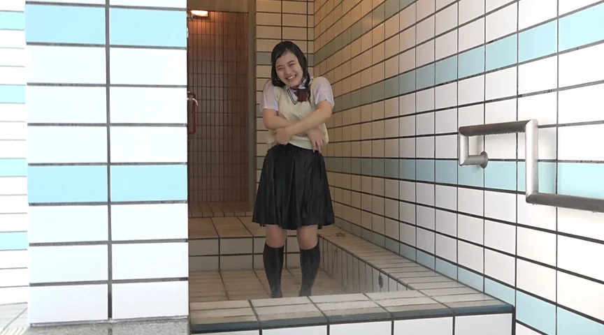 朝練後の豪雨体験