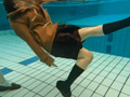 新入生対象着衣水泳授業 画像4