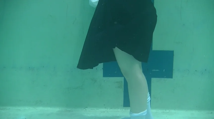 水中着替え 制服～部活着