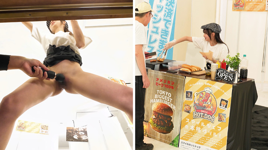イカサレホットドッグ販売！小野坂ゆいか 望月つぼみ 画像7