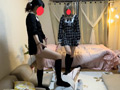 2人の地雷系長身美女達のおもちゃにされる！ 画像9
