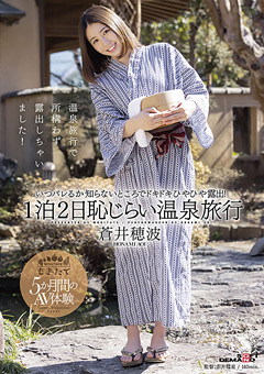 蒼井穂波 1泊2日恥じらい温泉旅行 いつバレるか知らないところでドキドキひやひや露出！