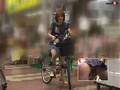 【AIリマスター】これが限界ギリギリ露出街中潮吹き アクメ自転車がイクッ！！ アクメ第2形態