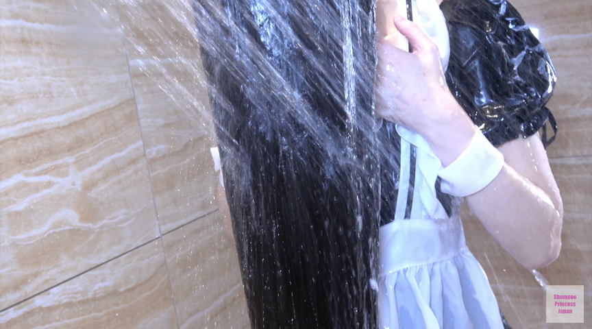 ロングヘアメイド 奉仕後のフォワードシャンプー 画像5