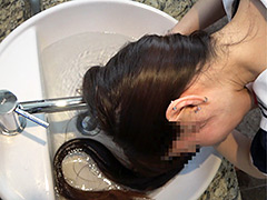 スーパーロングヘア女子○生の放課後シャンプー 憧れの髪フェチ先輩との洗髪遊び