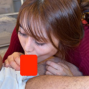 変態巨乳OLの即尺ごっくんフェラ！