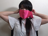 菅原花音 － 布猿轡をたくさん巻いてみた。