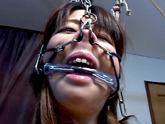 【エロ動画】鼻鎖のSM凌辱エロ画像