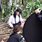 限りなく拡がる制服少女の肛門 メイキング